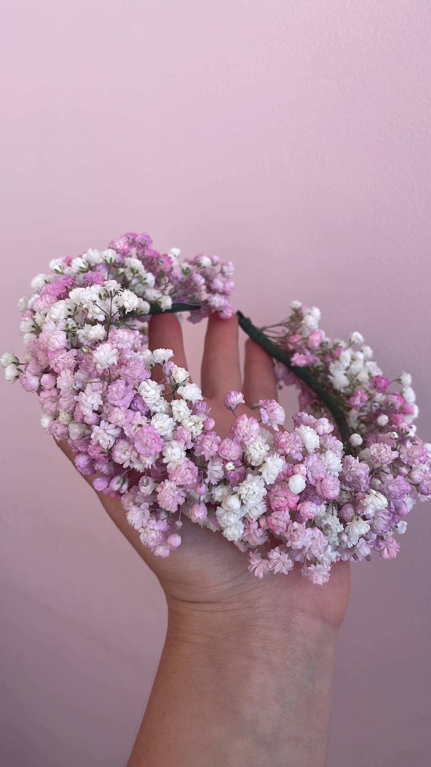 Pink-White Head Wreath