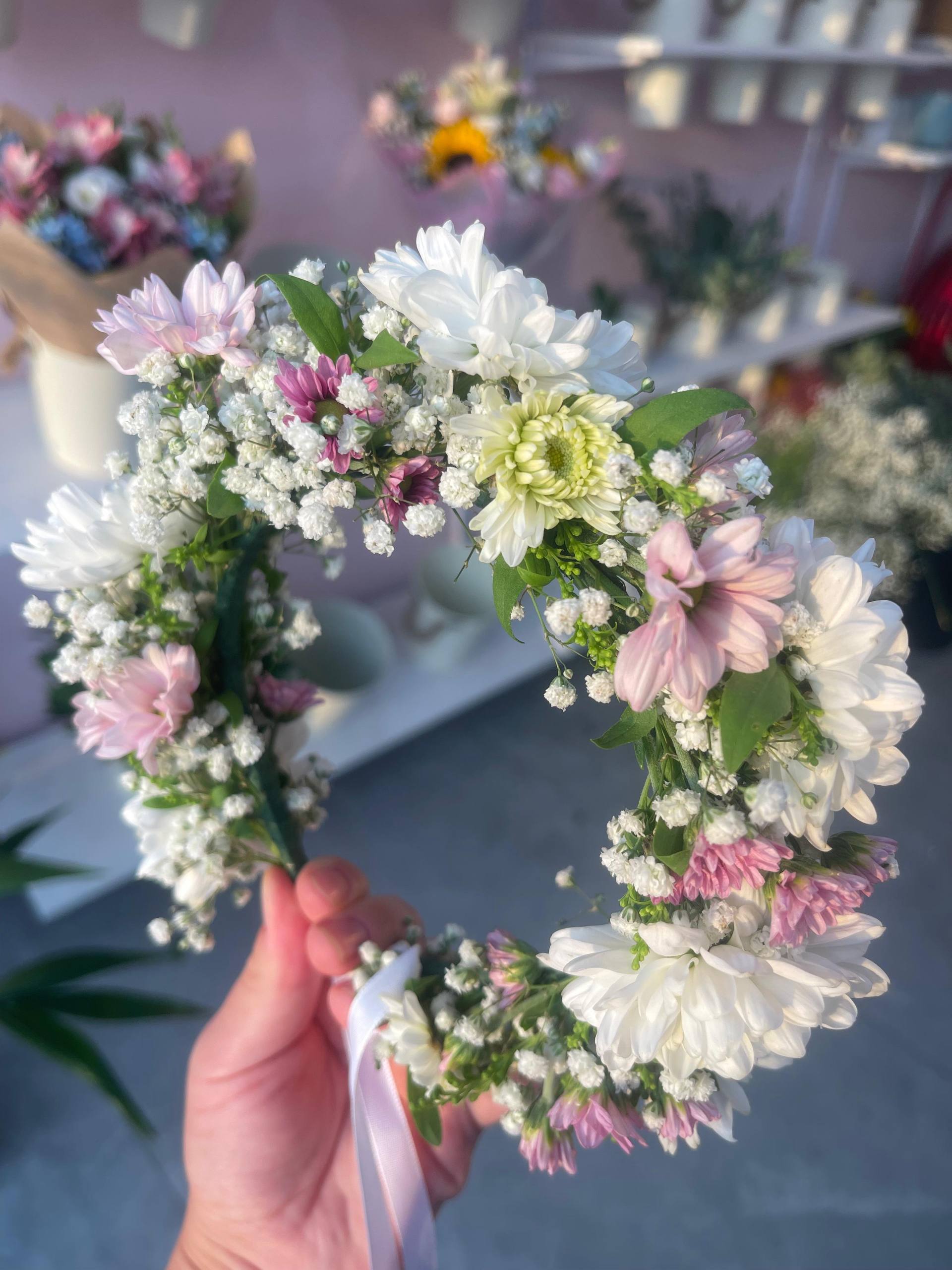 Chrysanthemum Mix Head Wreath